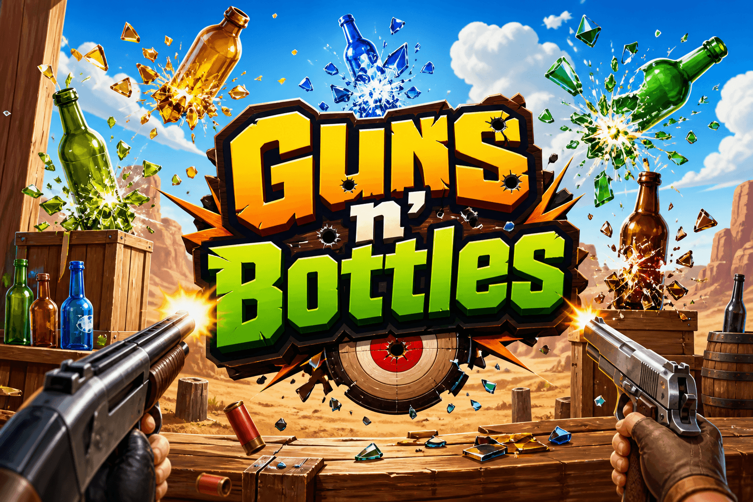 Guns n' Bottles logo