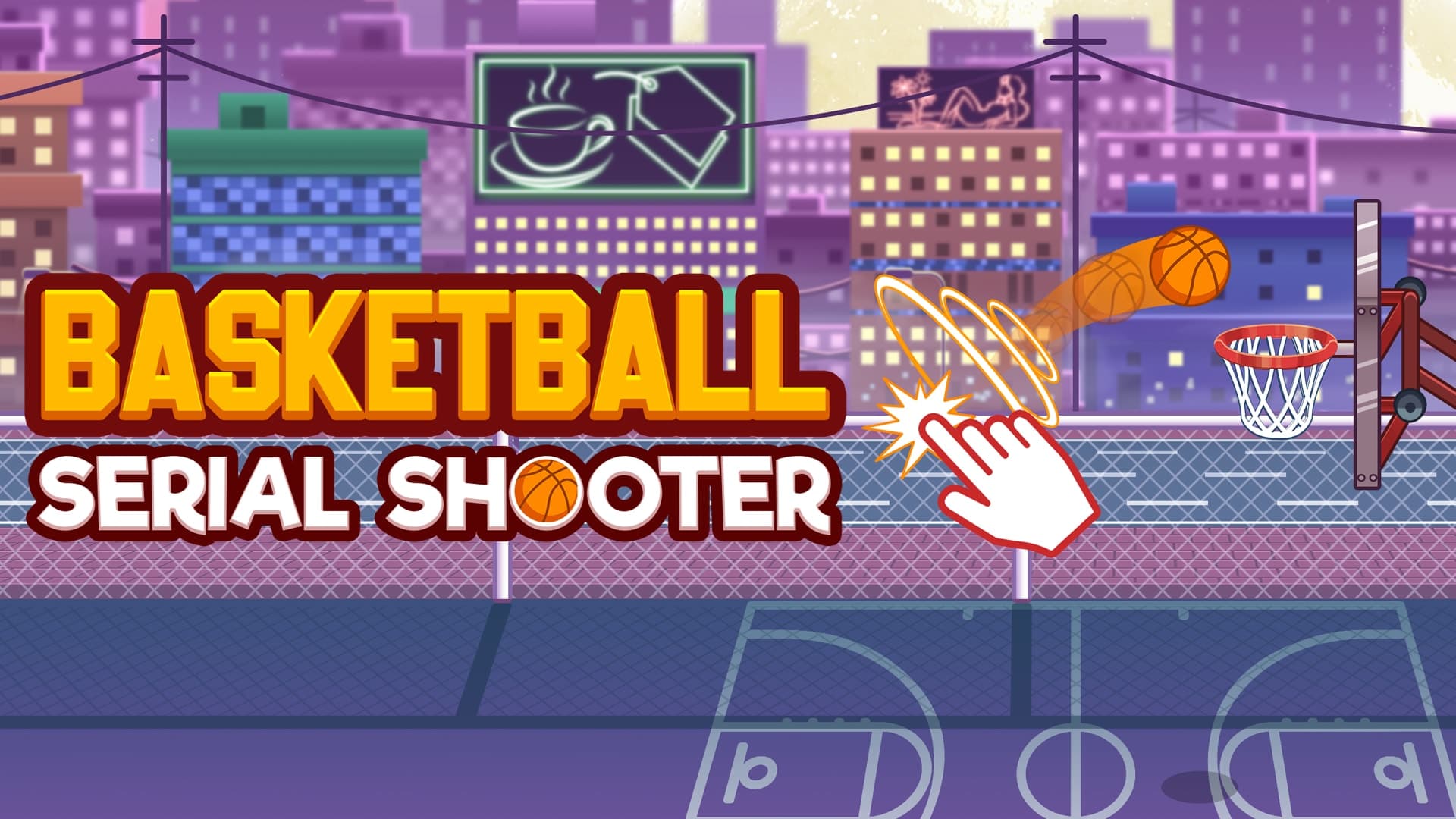 Basketball serial shooter logo
