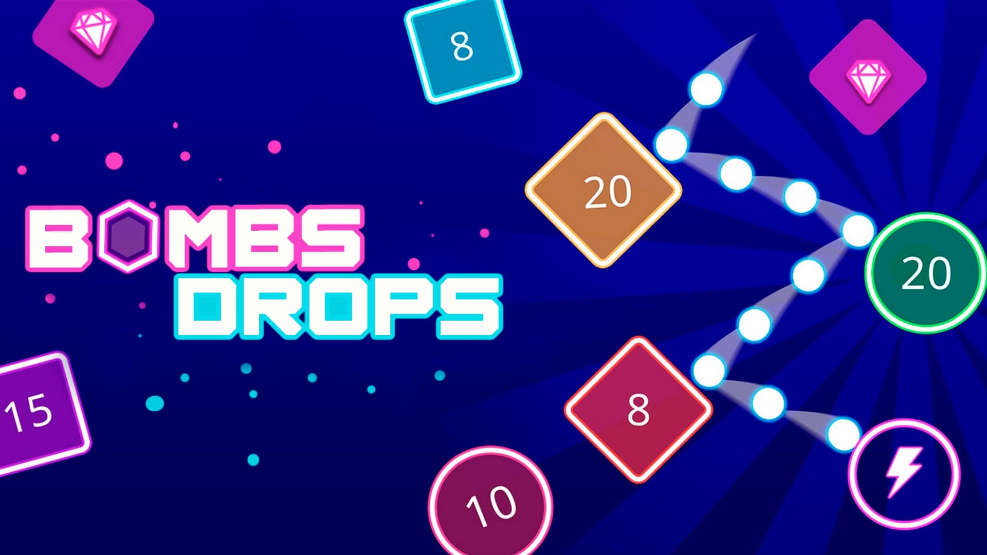 Bombs Drops Physics balls logo