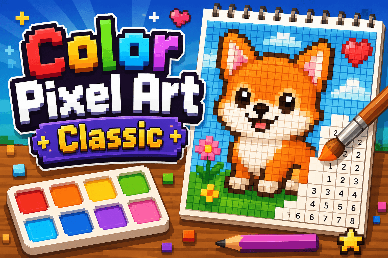Color Pixel Art Classic logo