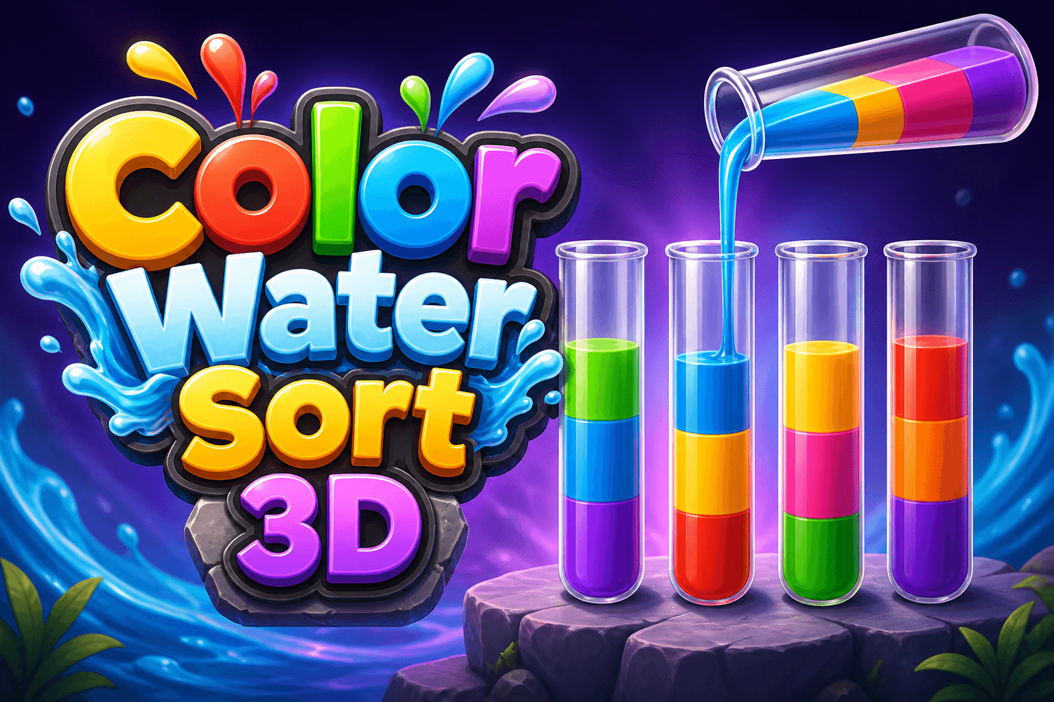 Color Water Sort 3D logo