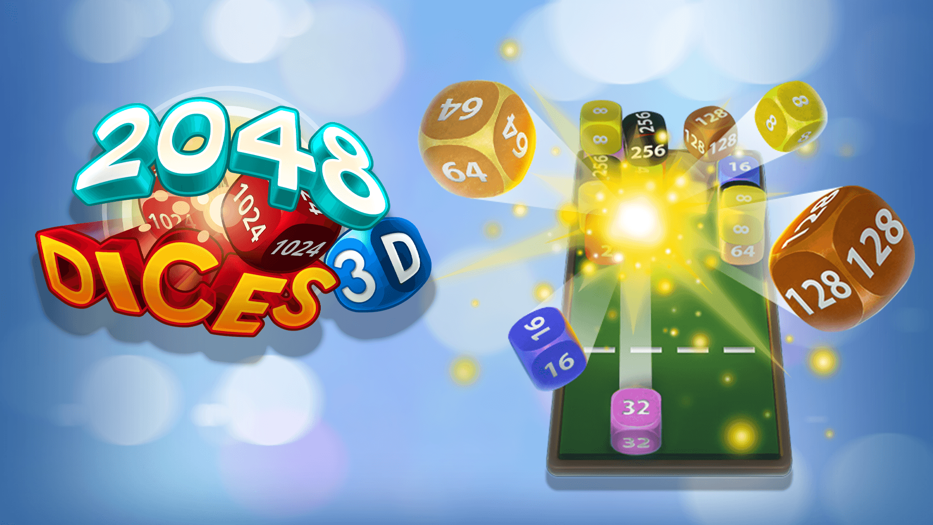 Dices 2048 3D logo