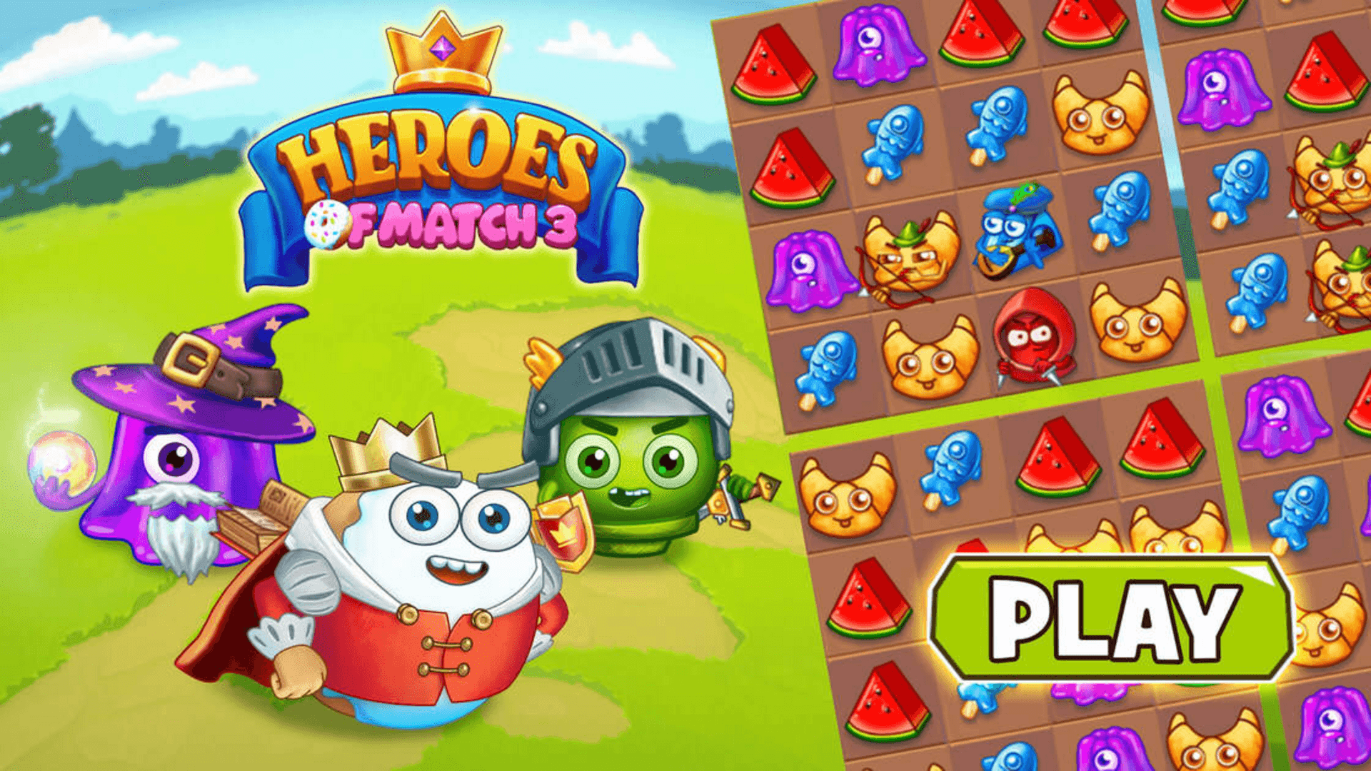 Heroes of Match 3 logo