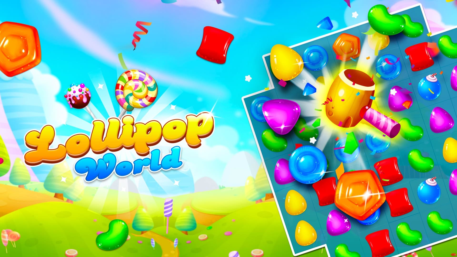 Lollipop World : match 3 logo