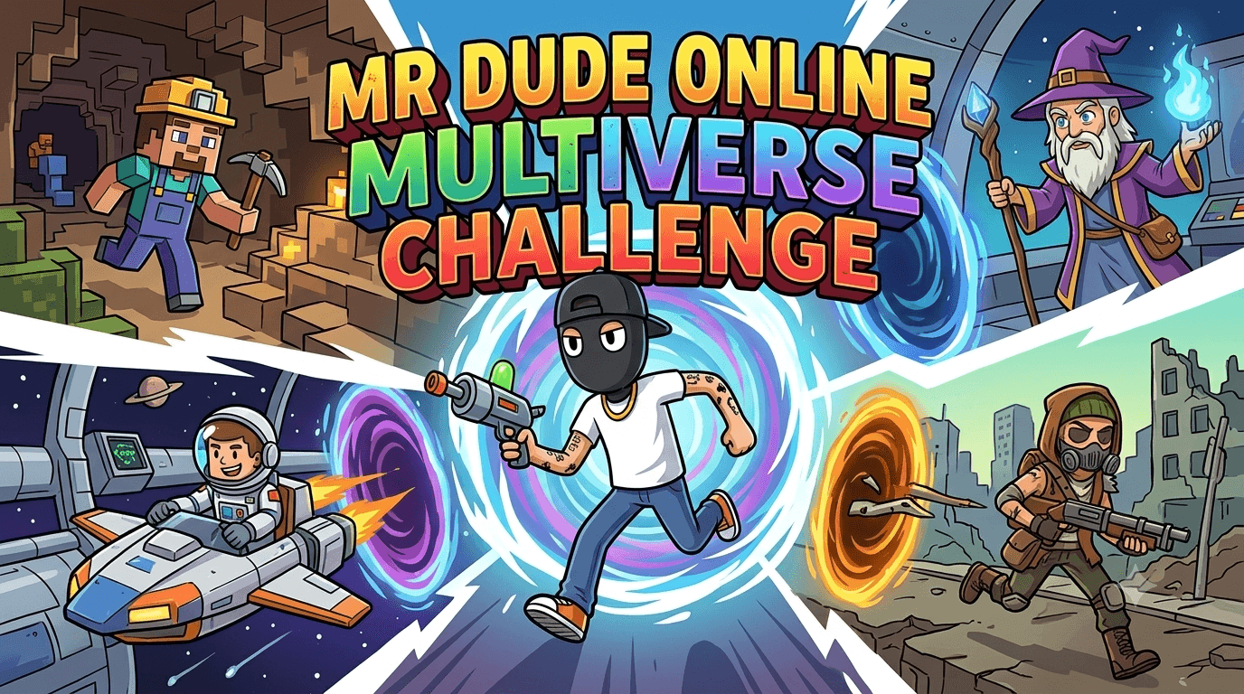 Mr. Dude: Online Multiverse Challenge logo