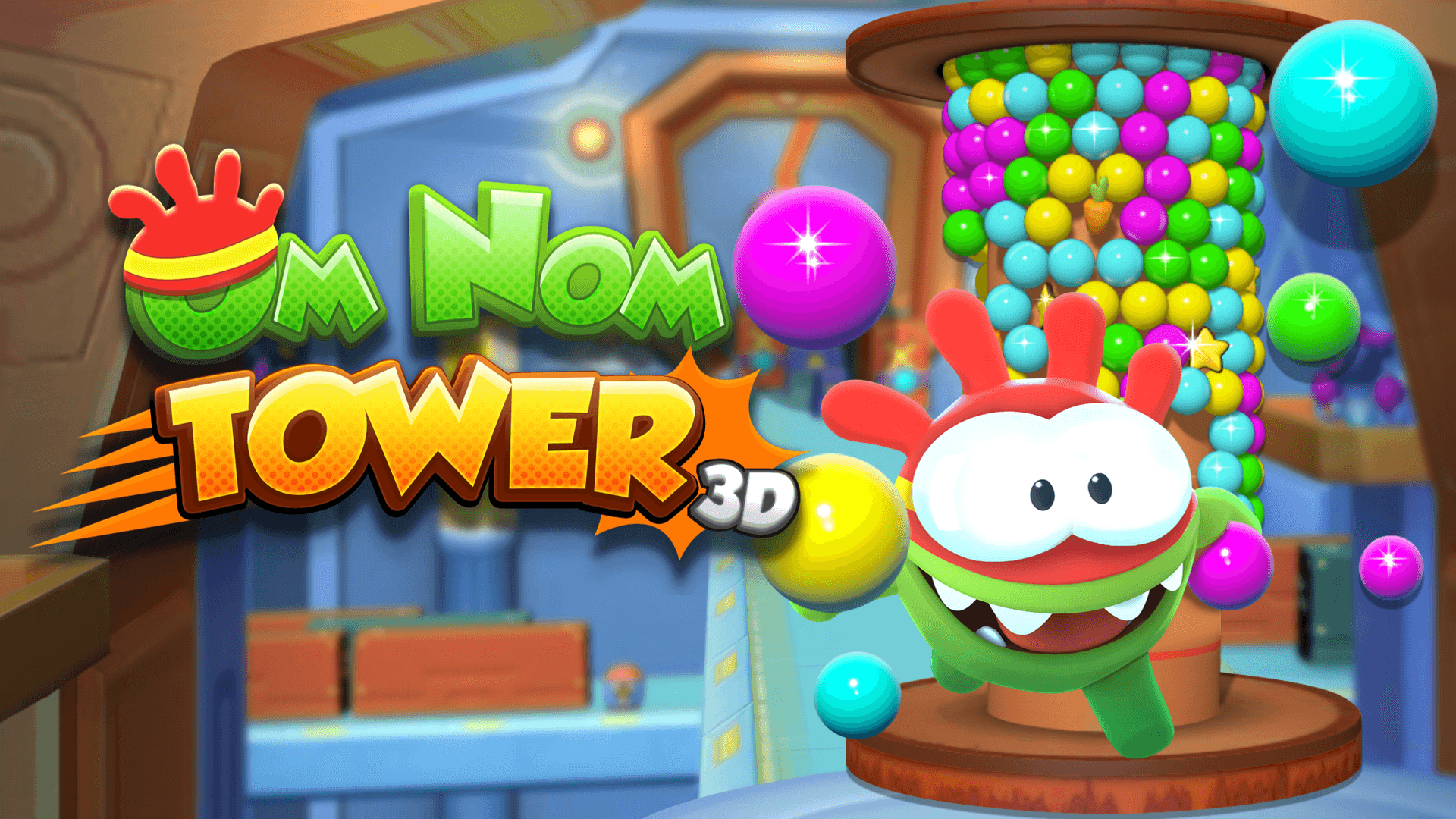 Om Nom Tower 3D logo