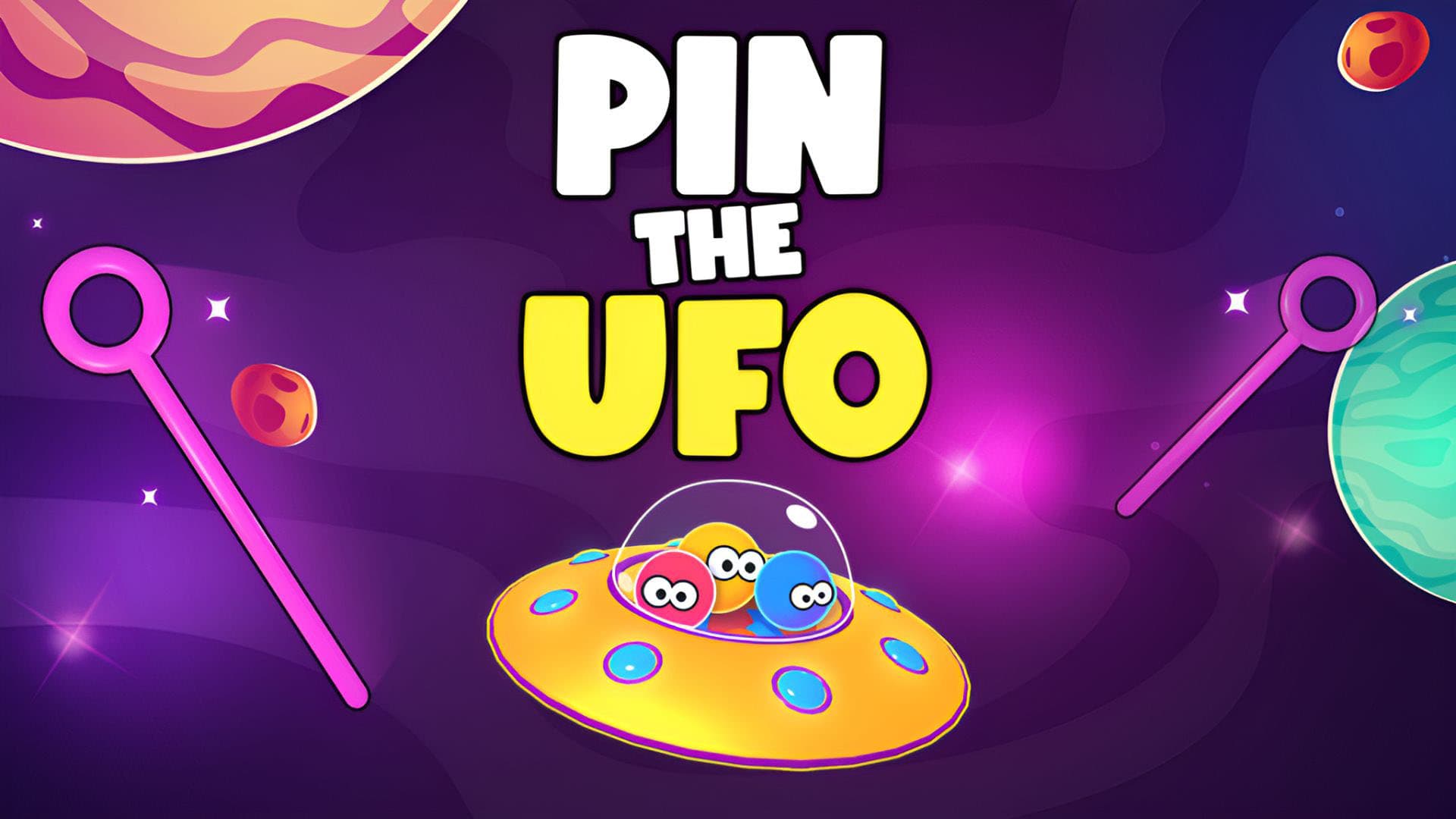 Pin the UFO logo
