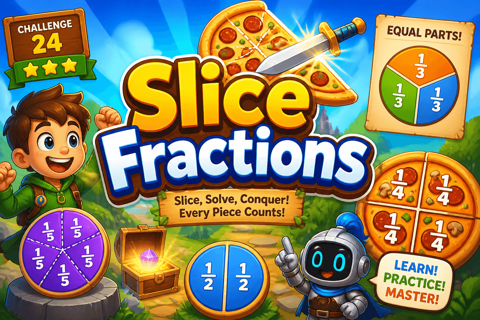 Slice Fractions logo
