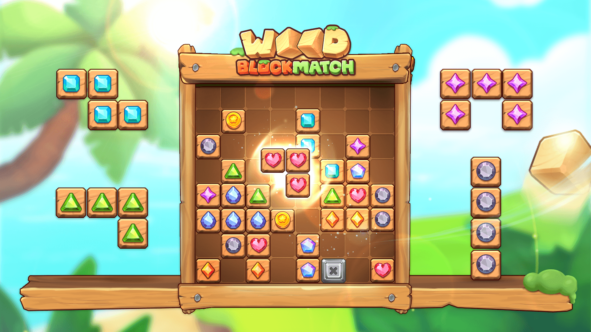 Wood Block Match logo
